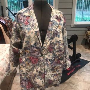 On The Verge Floral Denim Jacket